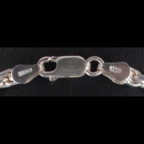 3.5mm 20” or 22” Sterling Silver Diamond Cut Rope - Picture 4 of 4